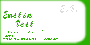 emilia veil business card